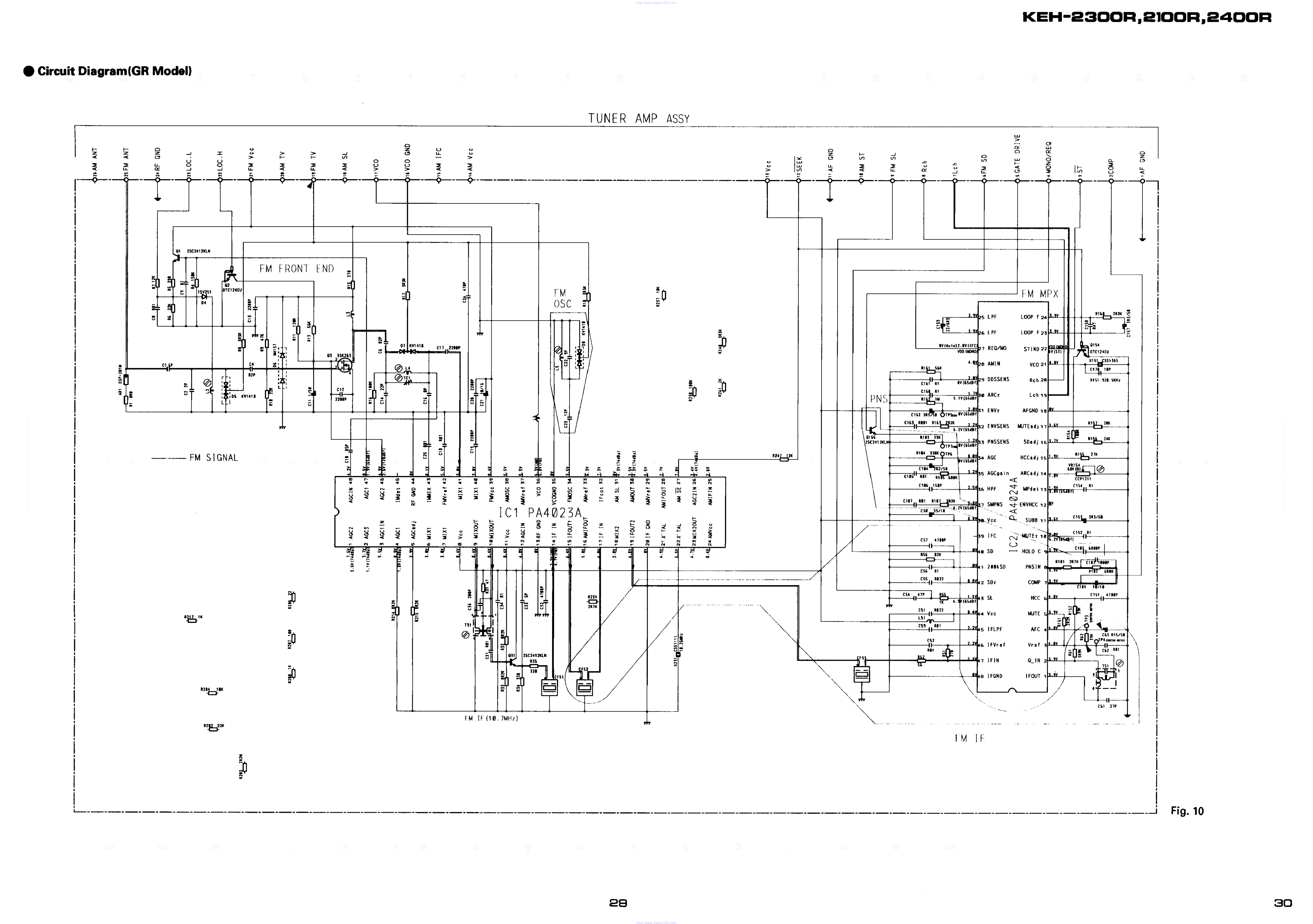 先锋PIONEER KEH-2100音响电路图-2