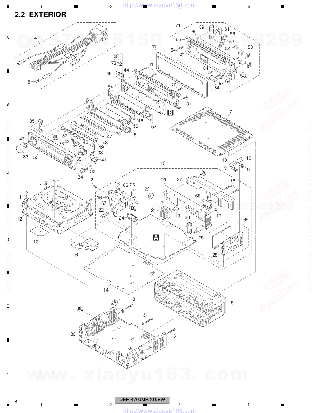 先锋PIONEER DEH-4700MPBXUEW电路图-7 先锋PIONEER DEH-4700MPBXUEW电路图-7