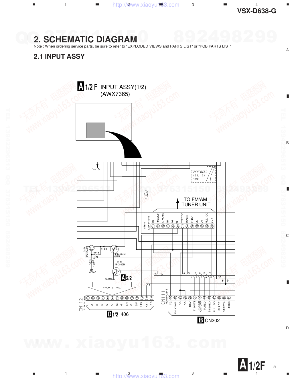 先锋PIONEER VSX-D638-G电路图-4