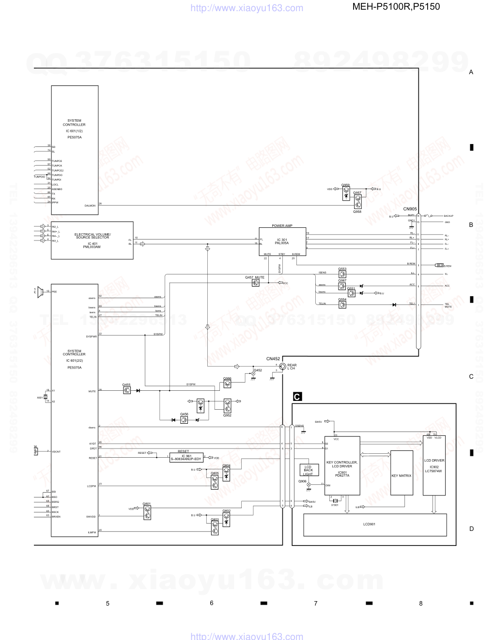 先锋PIONEER MEH-P5100R音响电路图-3 先锋PIONEER MEH-P5100R音响电路图-3
