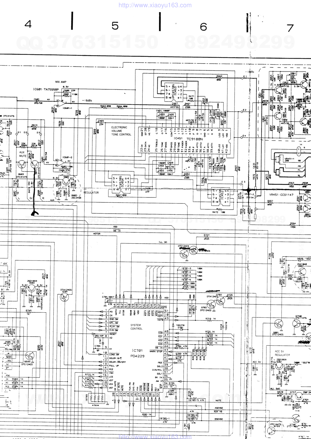 先锋PIONEER KEH-8100SDK音响电路图-1 先锋PIONEER KEH-8100SDK音响电路图-1
