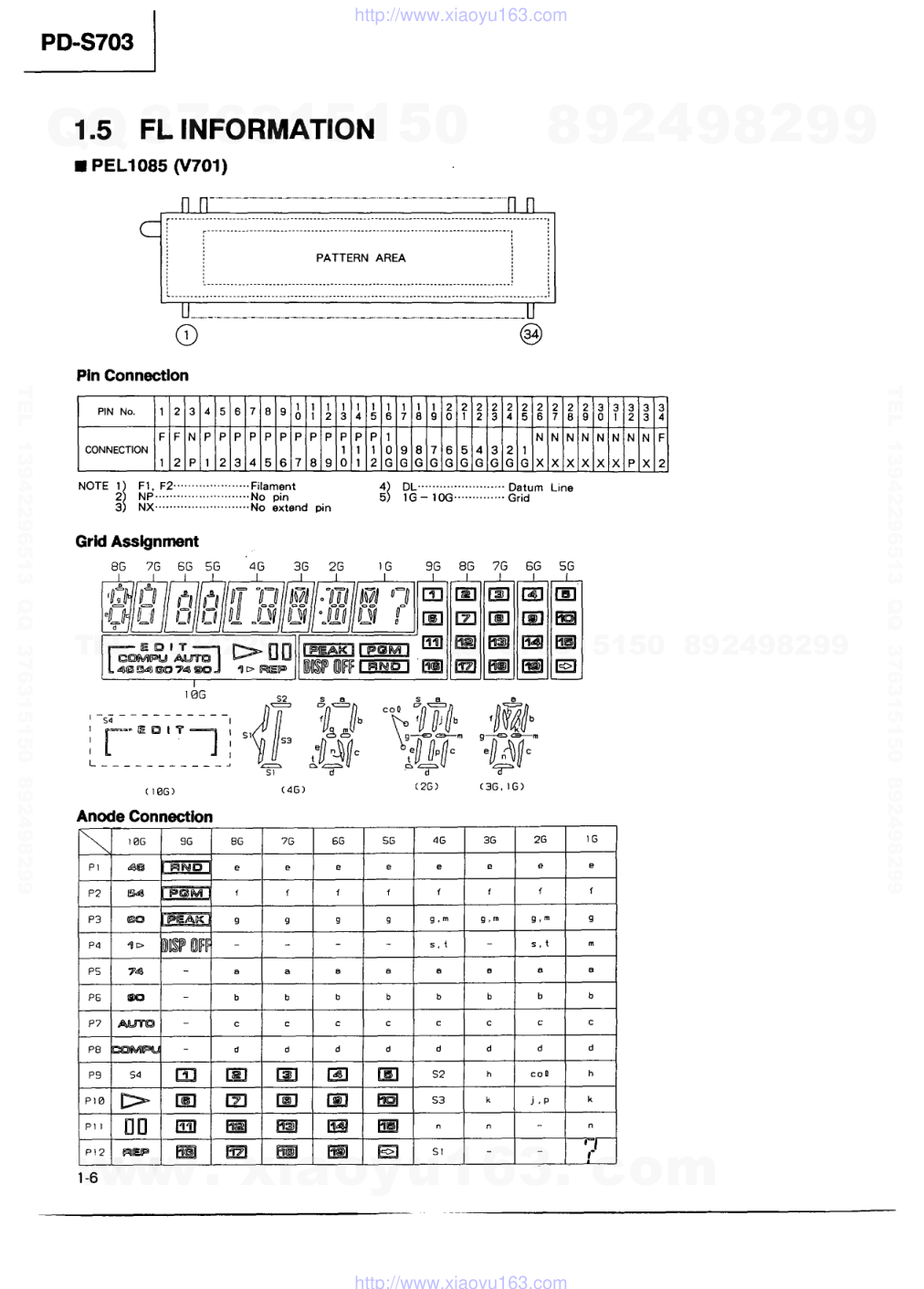 先锋PIONEER PD-S703音响电路图-5 先锋PIONEER PD-S703音响电路图-5