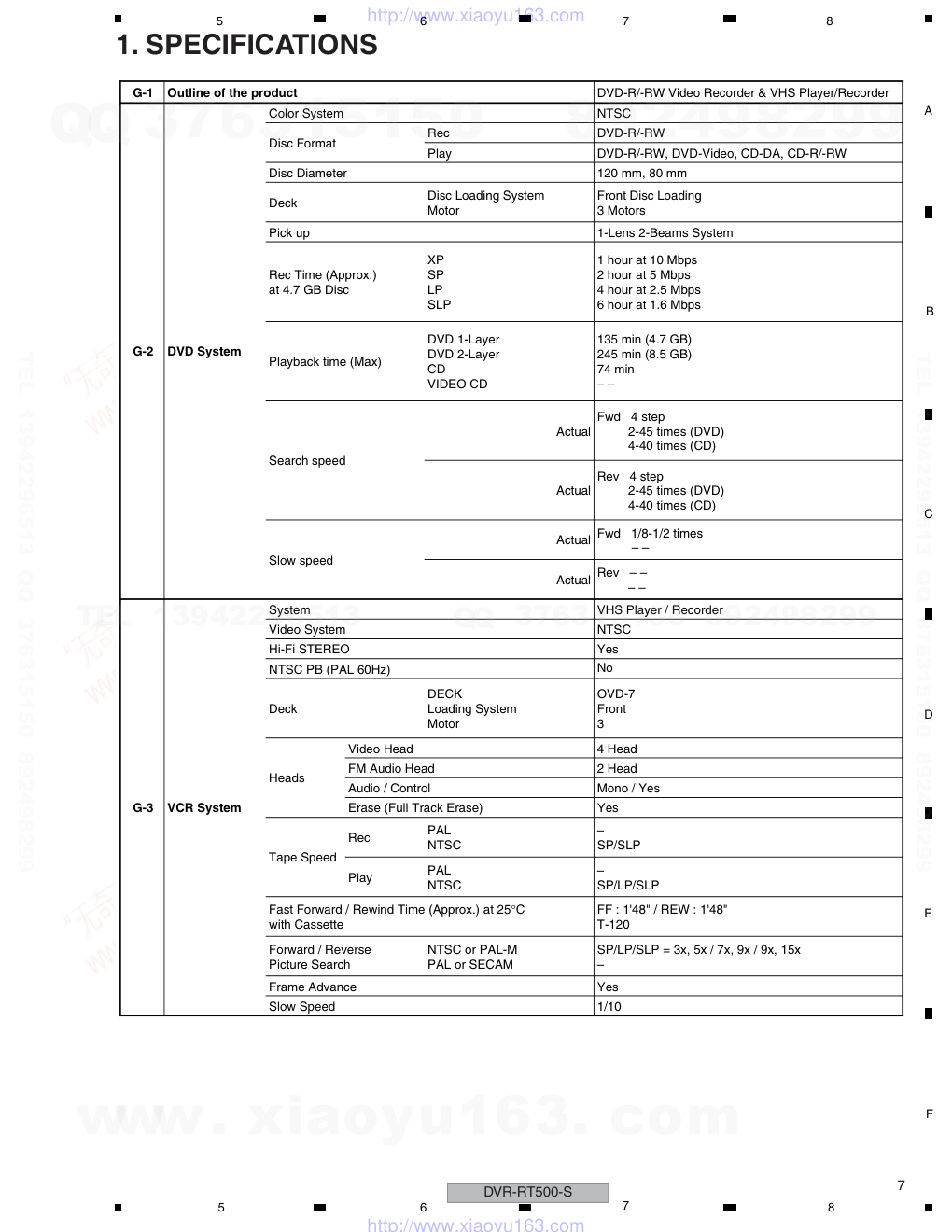 先锋PIONEER DVR-RT500-S音响电路图-6