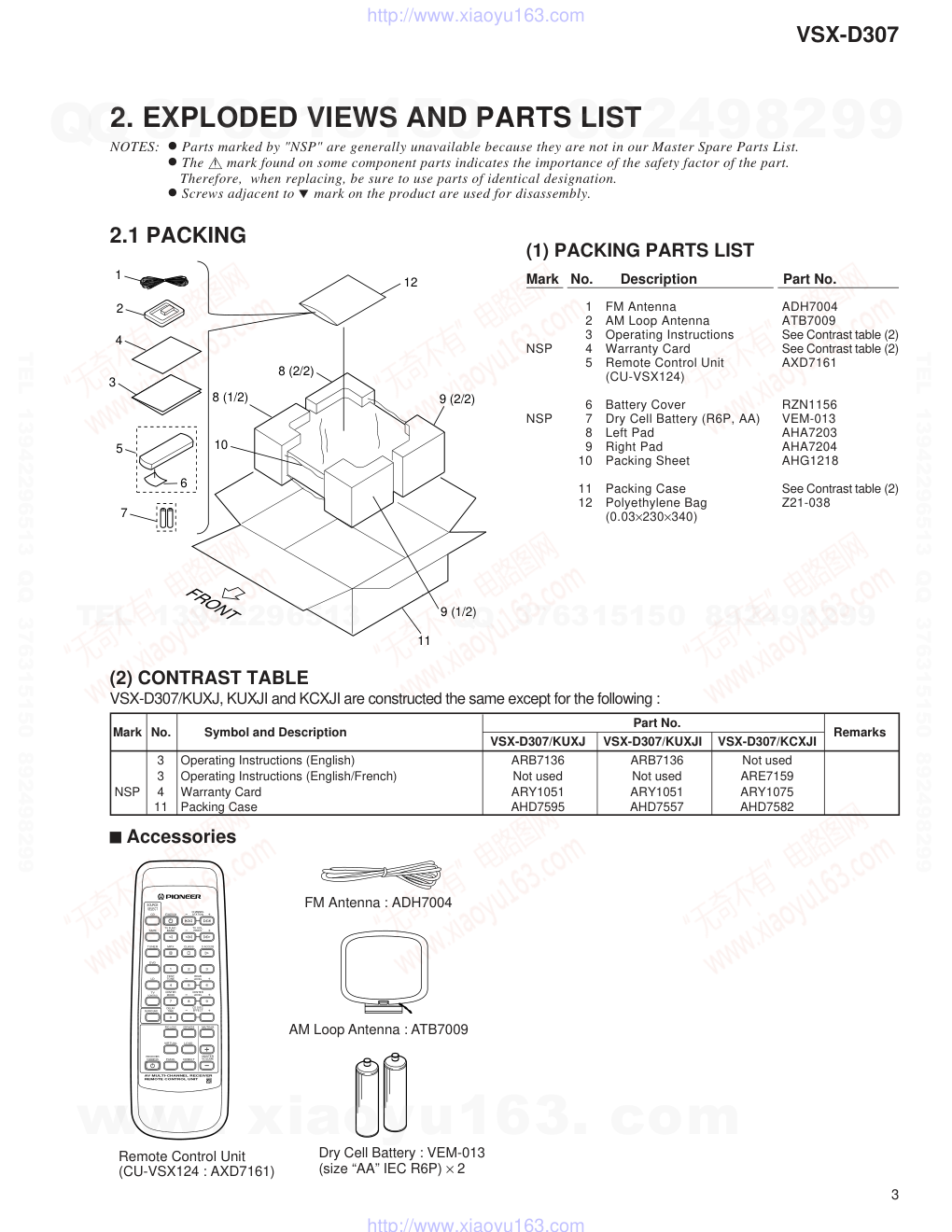 先锋PIONEER VSX-D307电路图-6 先锋PIONEER VSX-D307电路图-6