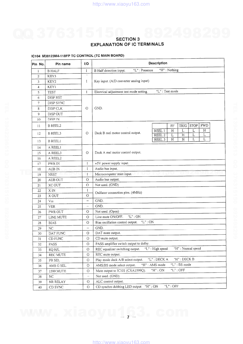 索尼SONY TC-EX5电路图-6 索尼SONY TC-EX5电路图-6