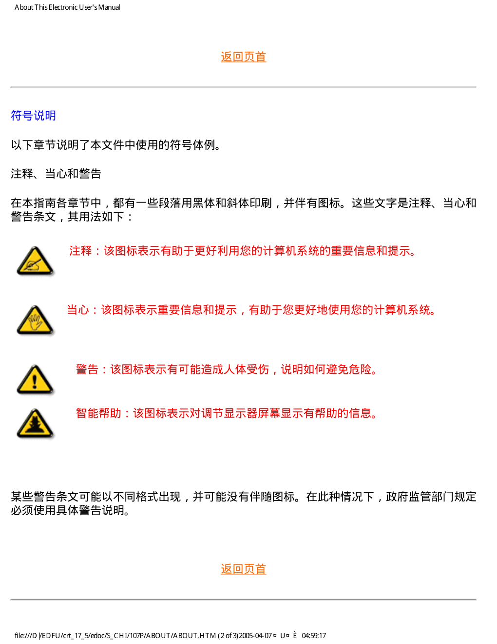 飞利浦107P50显示器说明书-3 飞利浦107P50显示器说明书-3