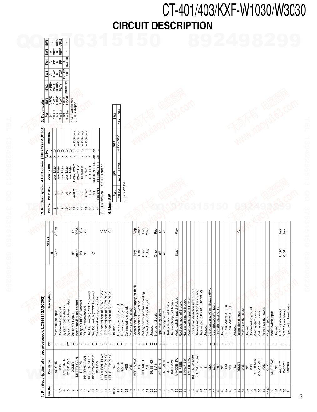 建伍KENWOOD CT-401双碟播放机电路图-2 建伍KENWOOD CT-401双碟播放机电路图-2