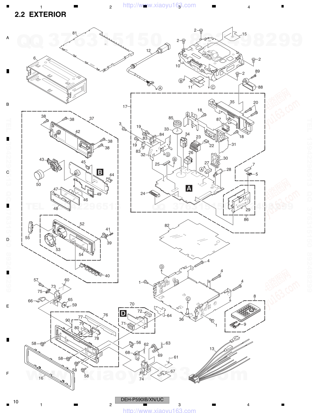 先锋PIONEER DEH-P5900IBXNUC电路图-9 先锋PIONEER DEH-P5900IBXNUC电路图-9