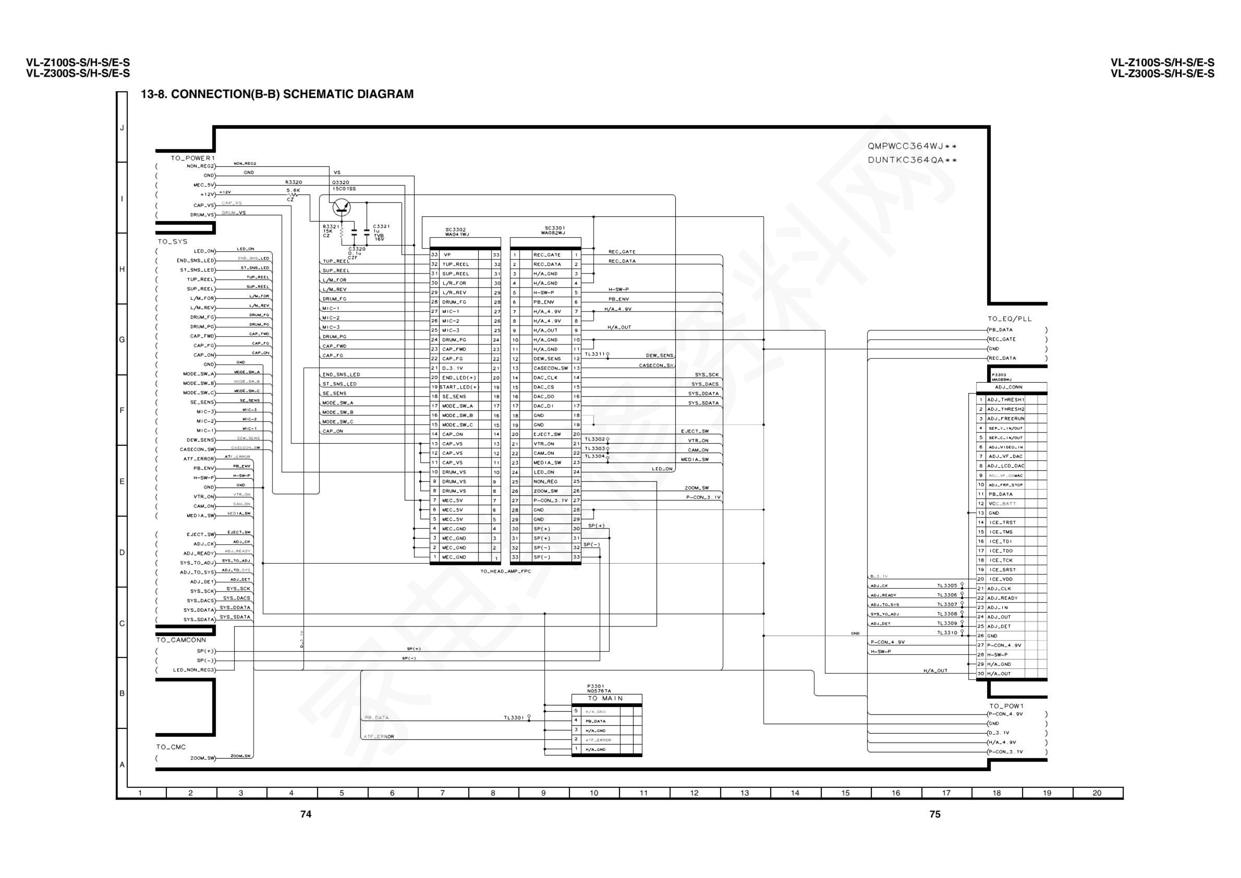 VL-Z100_300数码摄像机电路图-9 VL-Z100_300数码摄像机电路图-9