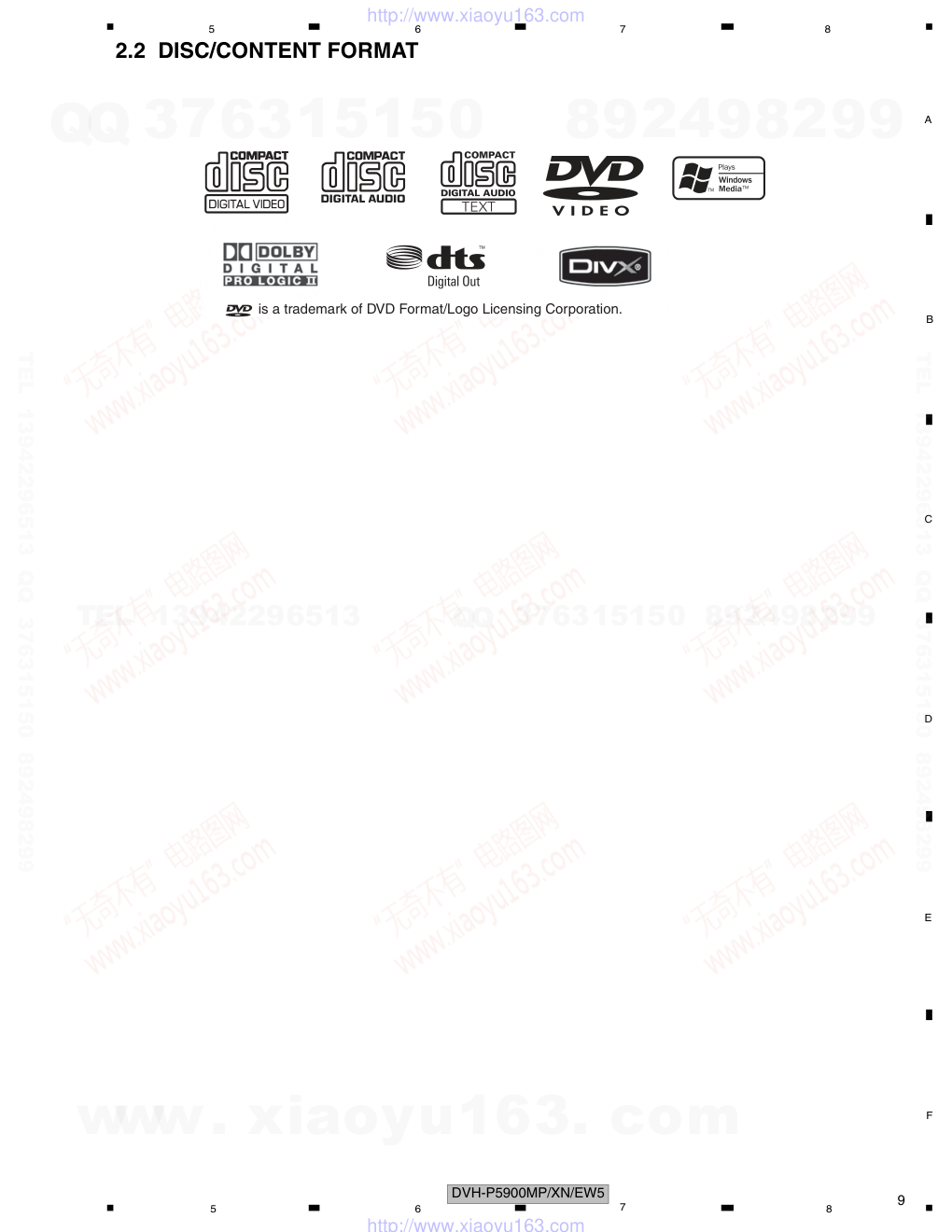 先锋PIONEER DVH-P5900MPXNEW5音响电路图-8