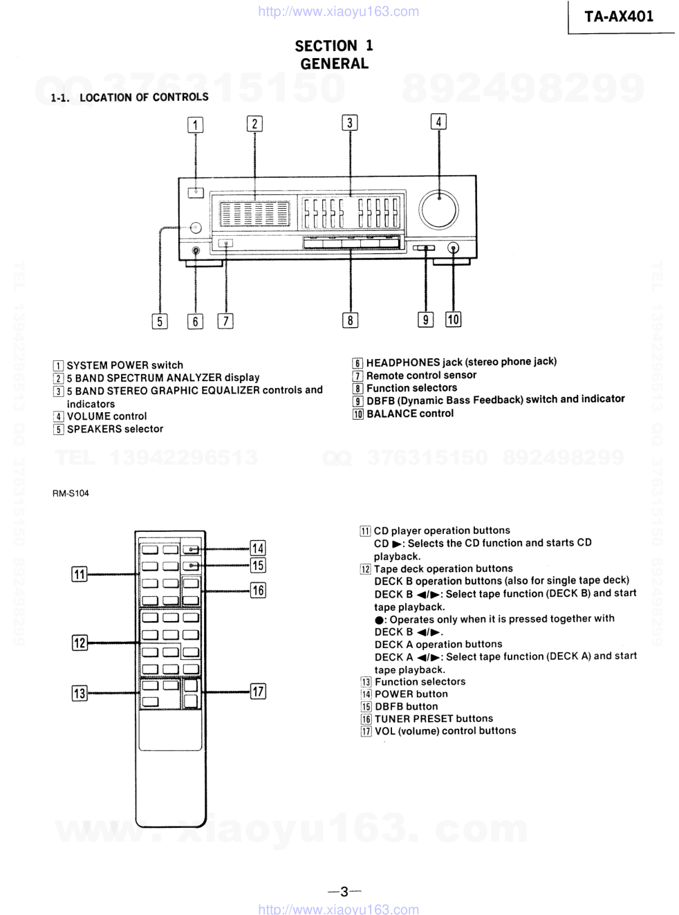 索尼TA-AX401音响电路原理图-2