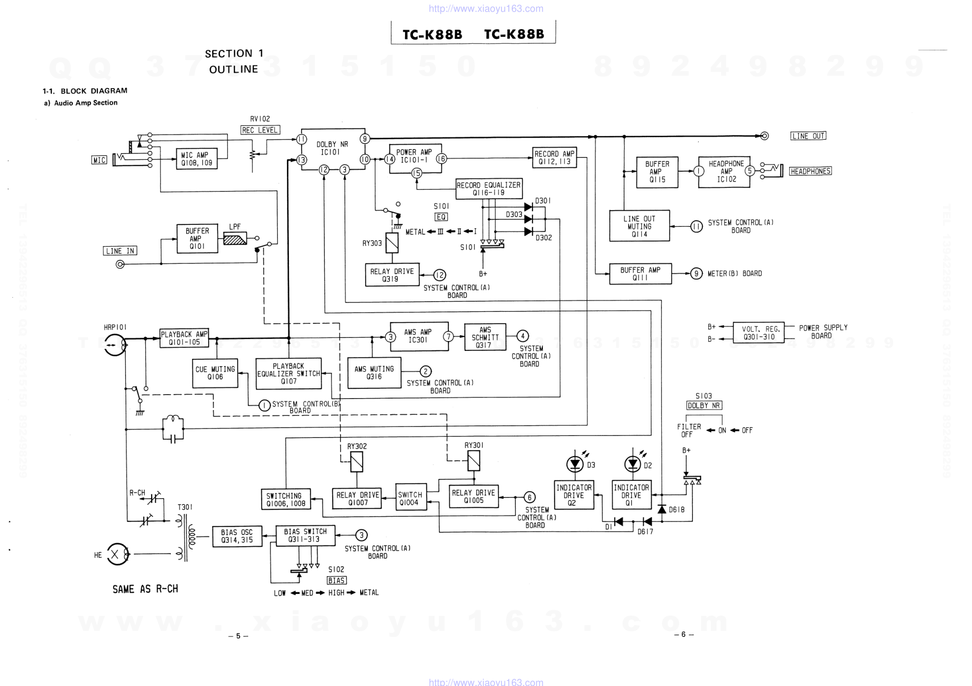 索尼SONY TC-K88B电路图-4