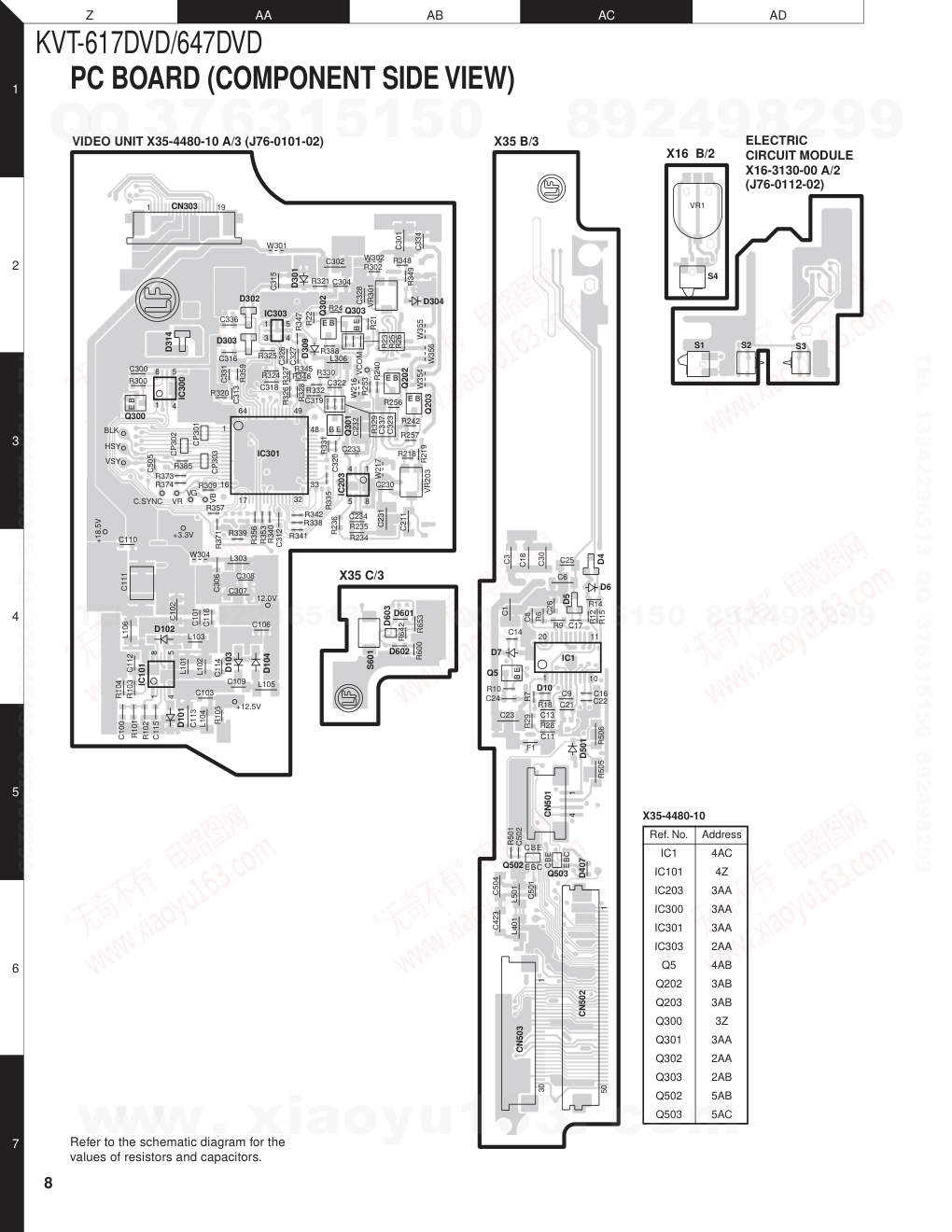 建伍KENWOOD KVT-617DVD播放器电路原理图-7 建伍KENWOOD KVT-617DVD播放器电路原理图-7