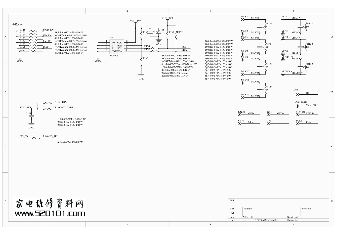 TCL 3MS82AX机芯三合一板电路原理图-6 TCL 3MS82AX机芯三合一板电路原理图-6