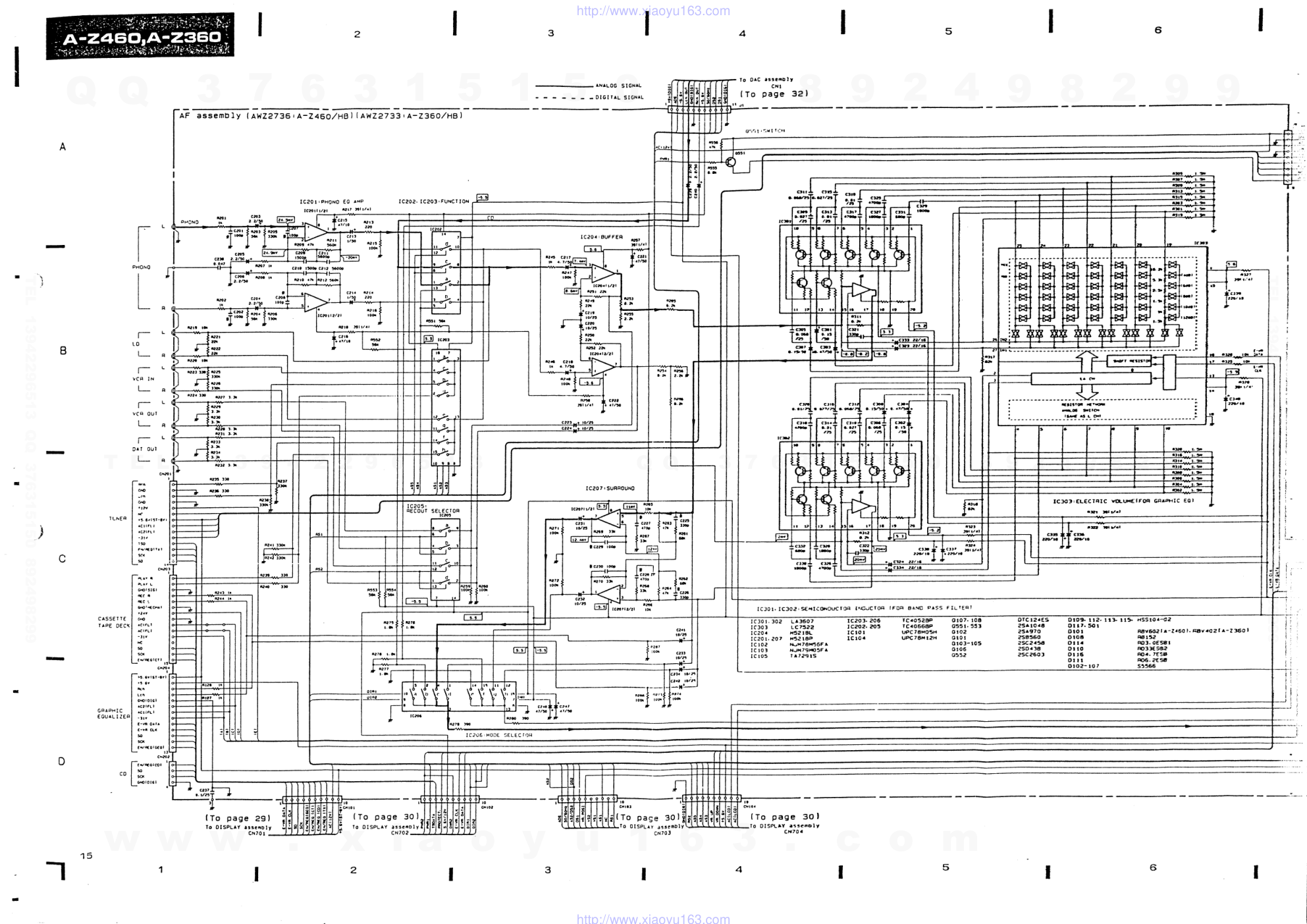 先锋PIONEER A-Z360音响电路原理图-8