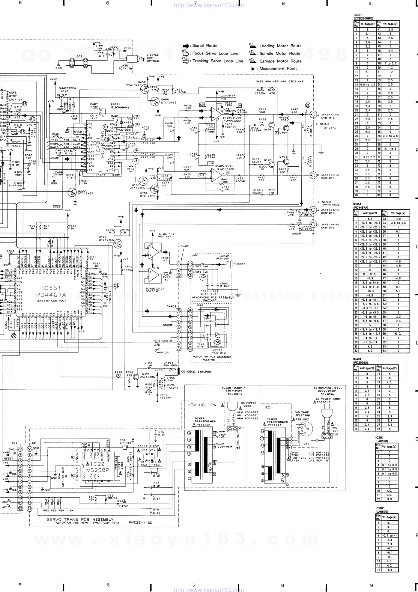 先锋PIONEER PD-S702音响电路图-9
