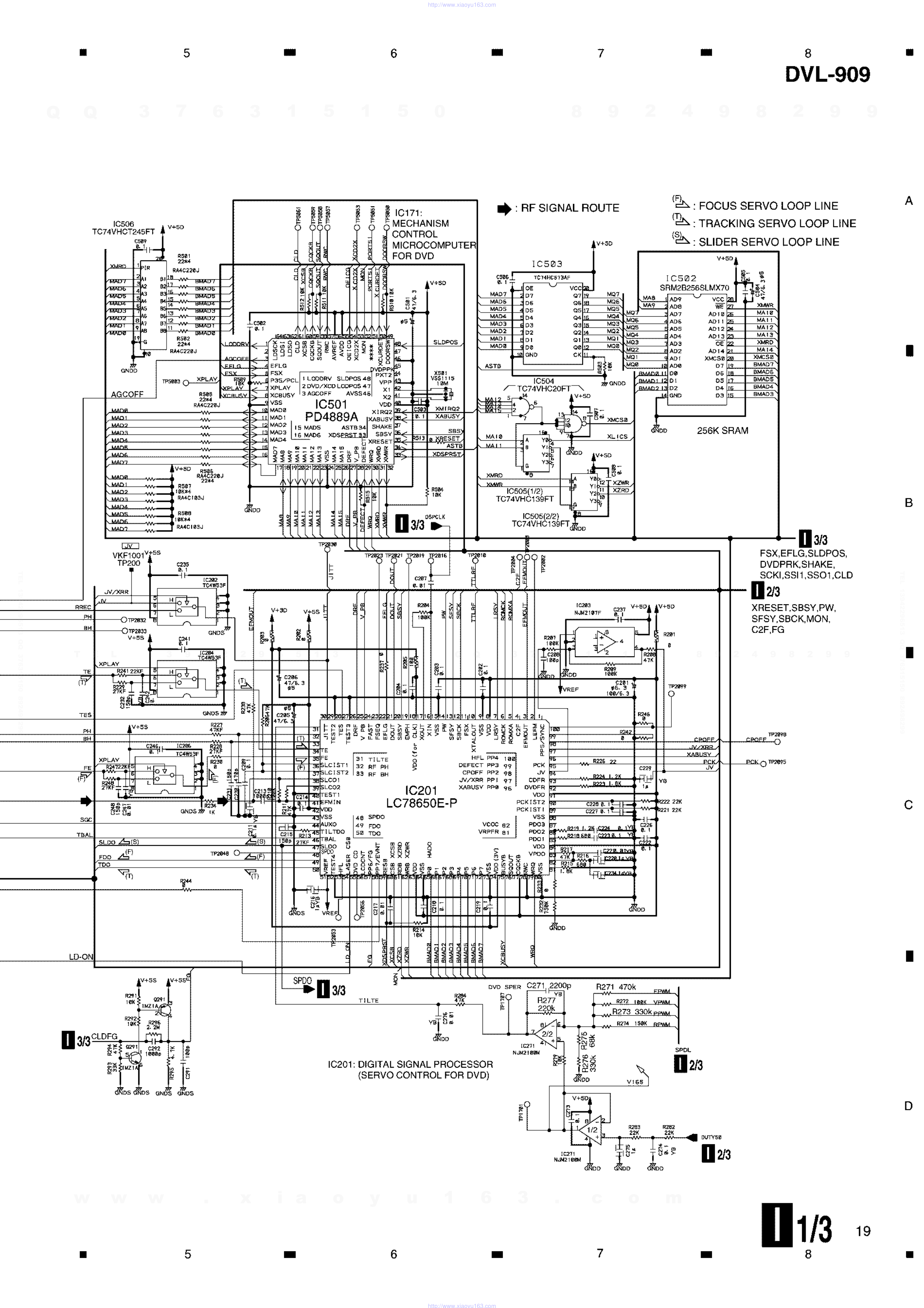 先锋PIONEER DVL-909音响电路图-1