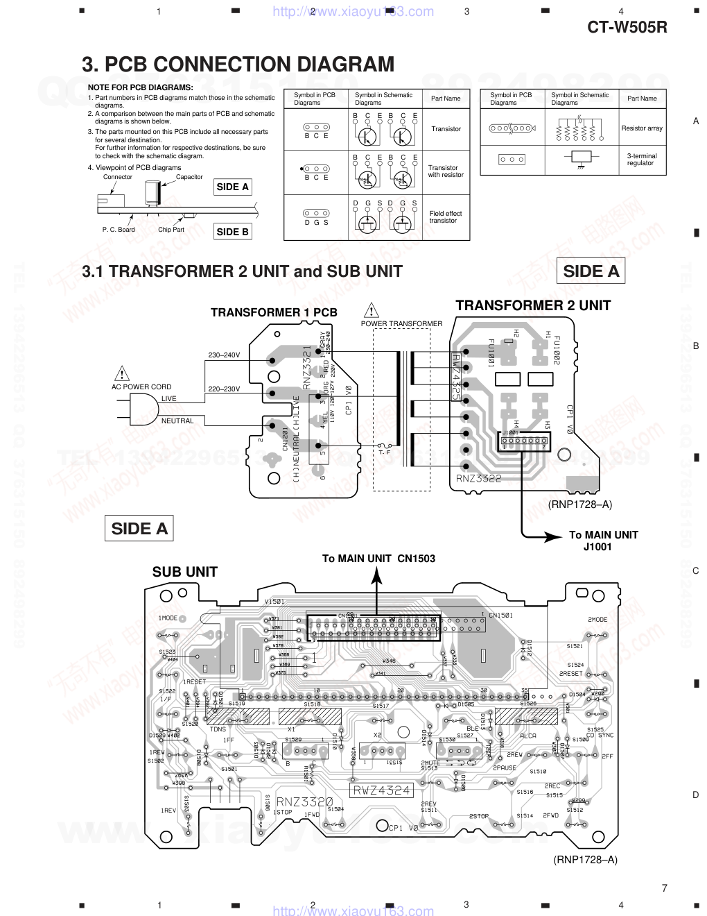 先锋PIONEER CT-W505R电路图-6