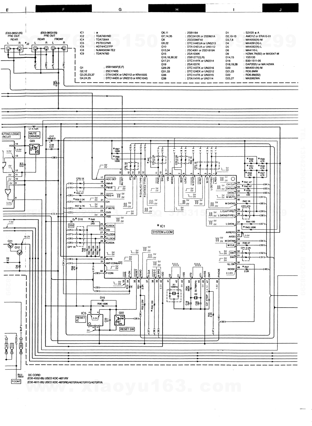 建伍KENWOOD KDC-3011 CD播放器电路图-6