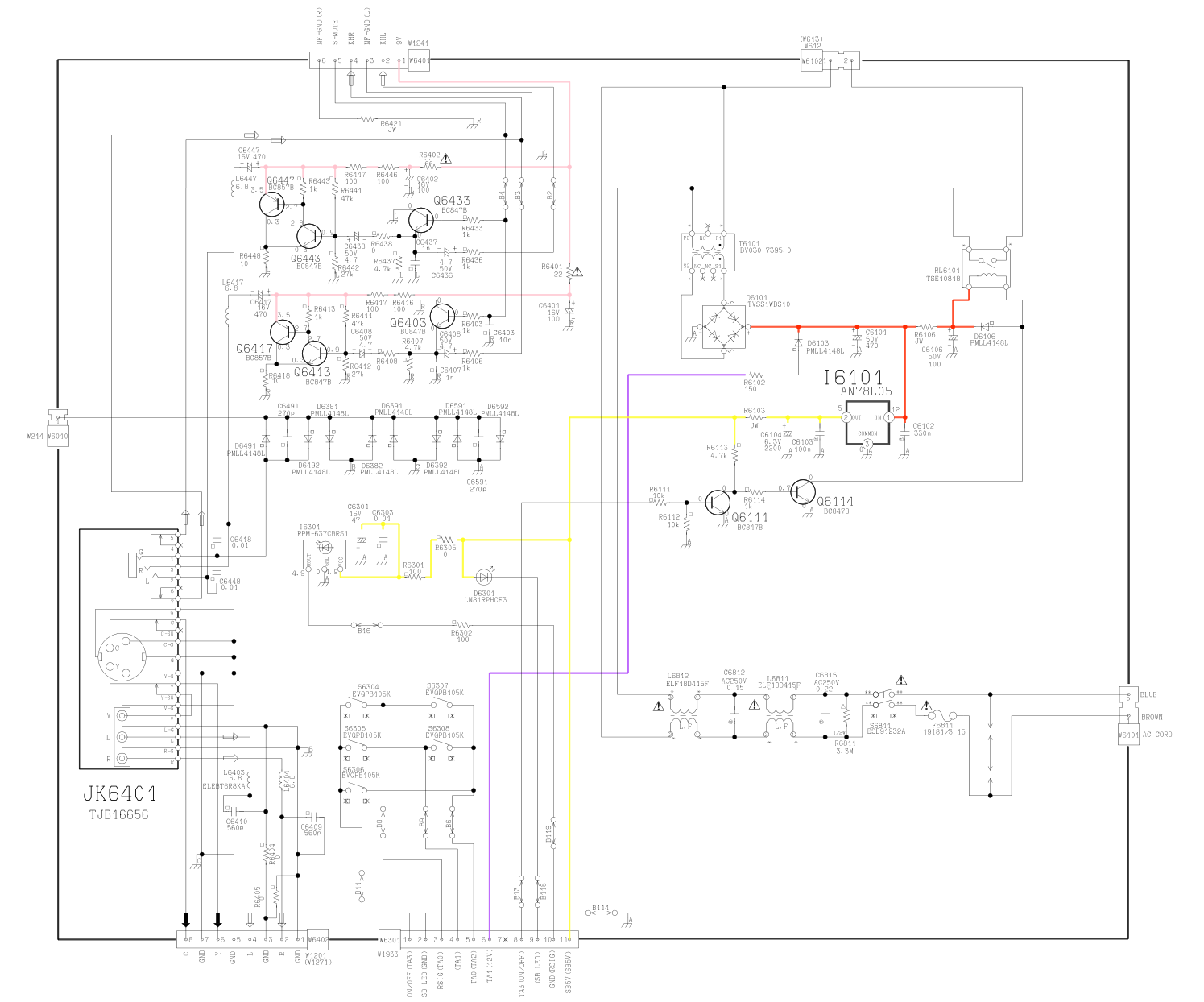 松下TX-29AD1DTX-25AD1D彩电原理图-7 松下TX-29AD1DTX-25AD1D彩电原理图-7
