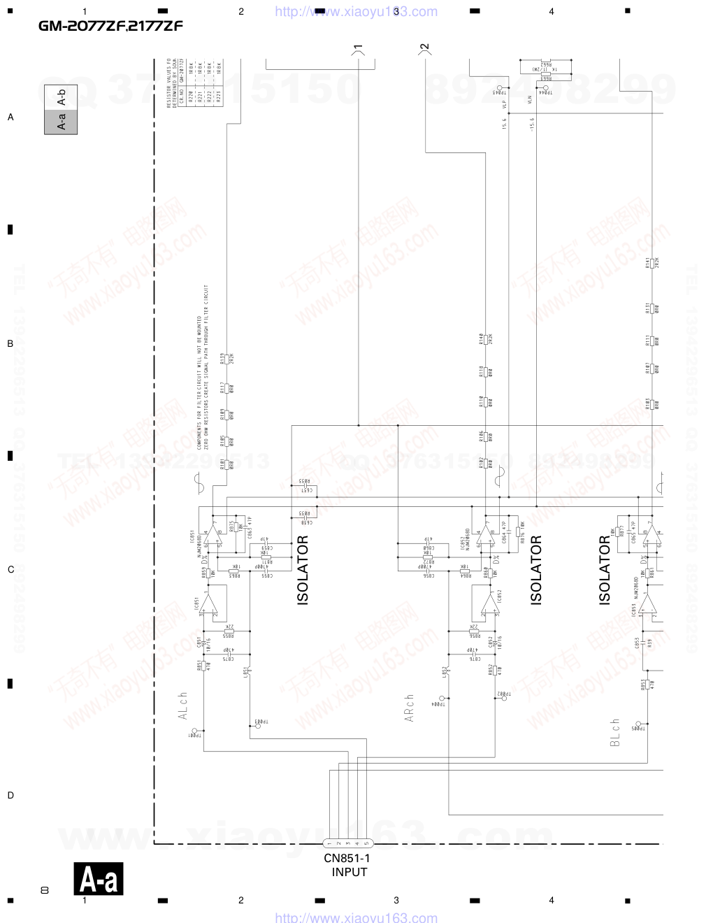 先锋PIONEER GM-2077ZF音响电路图-7