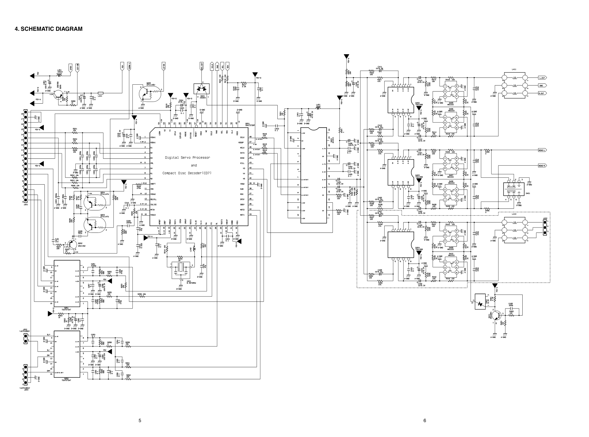 马兰士MARANTZ ED5.1F音响电路图-5 马兰士MARANTZ ED5.1F音响电路图-5