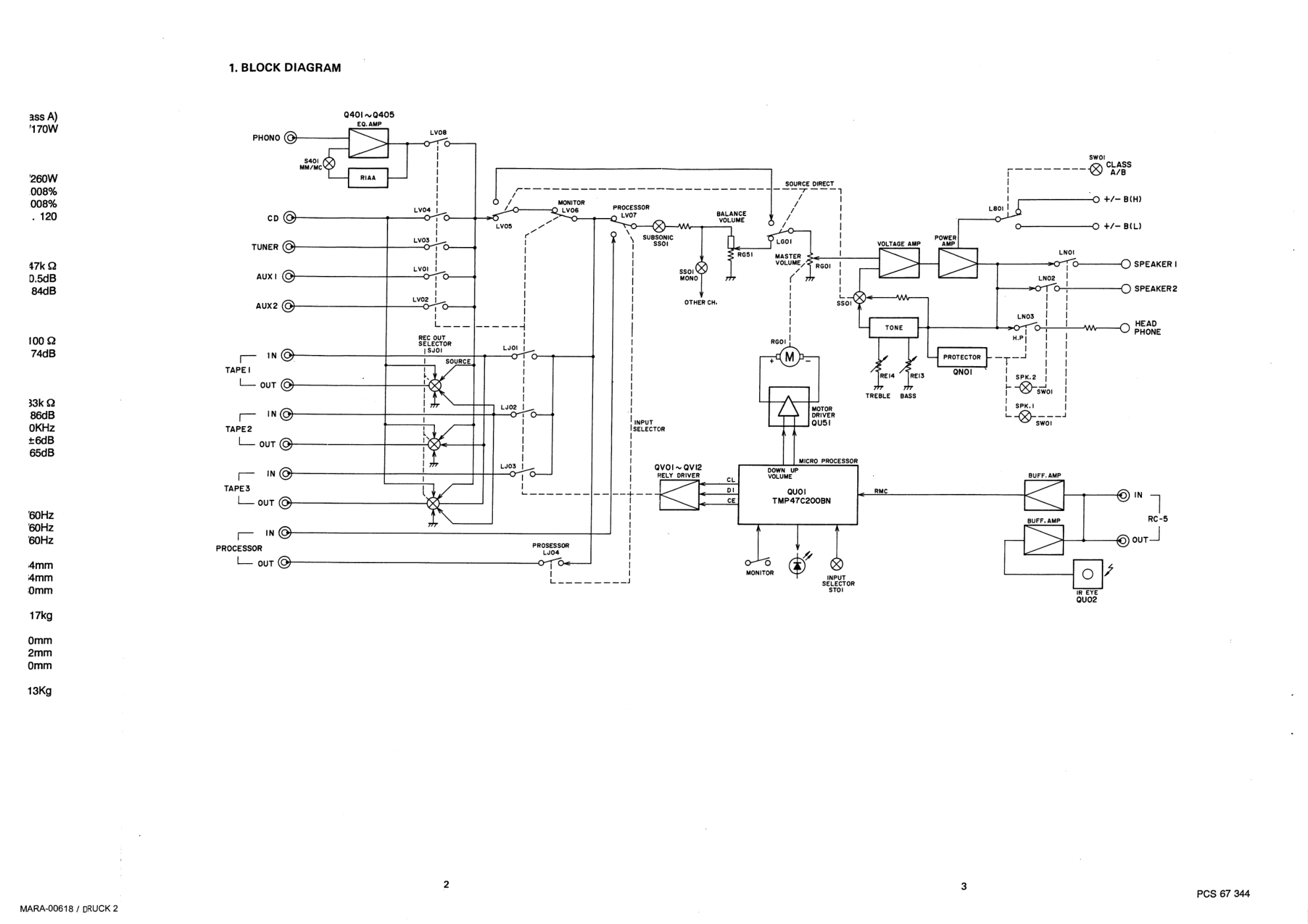 马兰士MARANTZ PM8202B音响电路图-3 马兰士MARANTZ PM8202B音响电路图-3