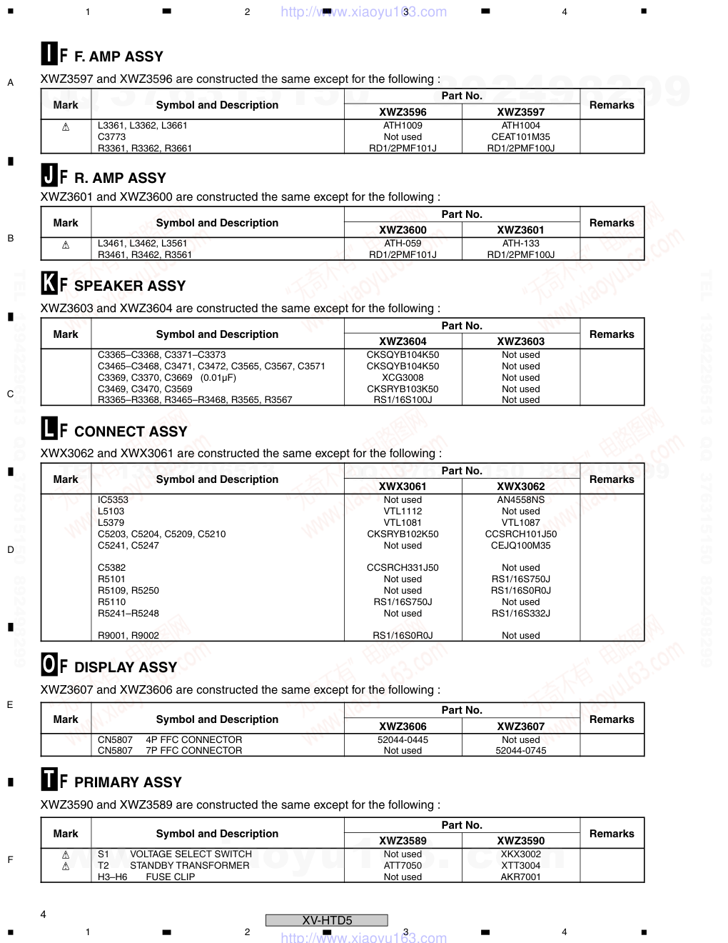 先锋PIONEER XV-HTD5电路图-3 先锋PIONEER XV-HTD5电路图-3