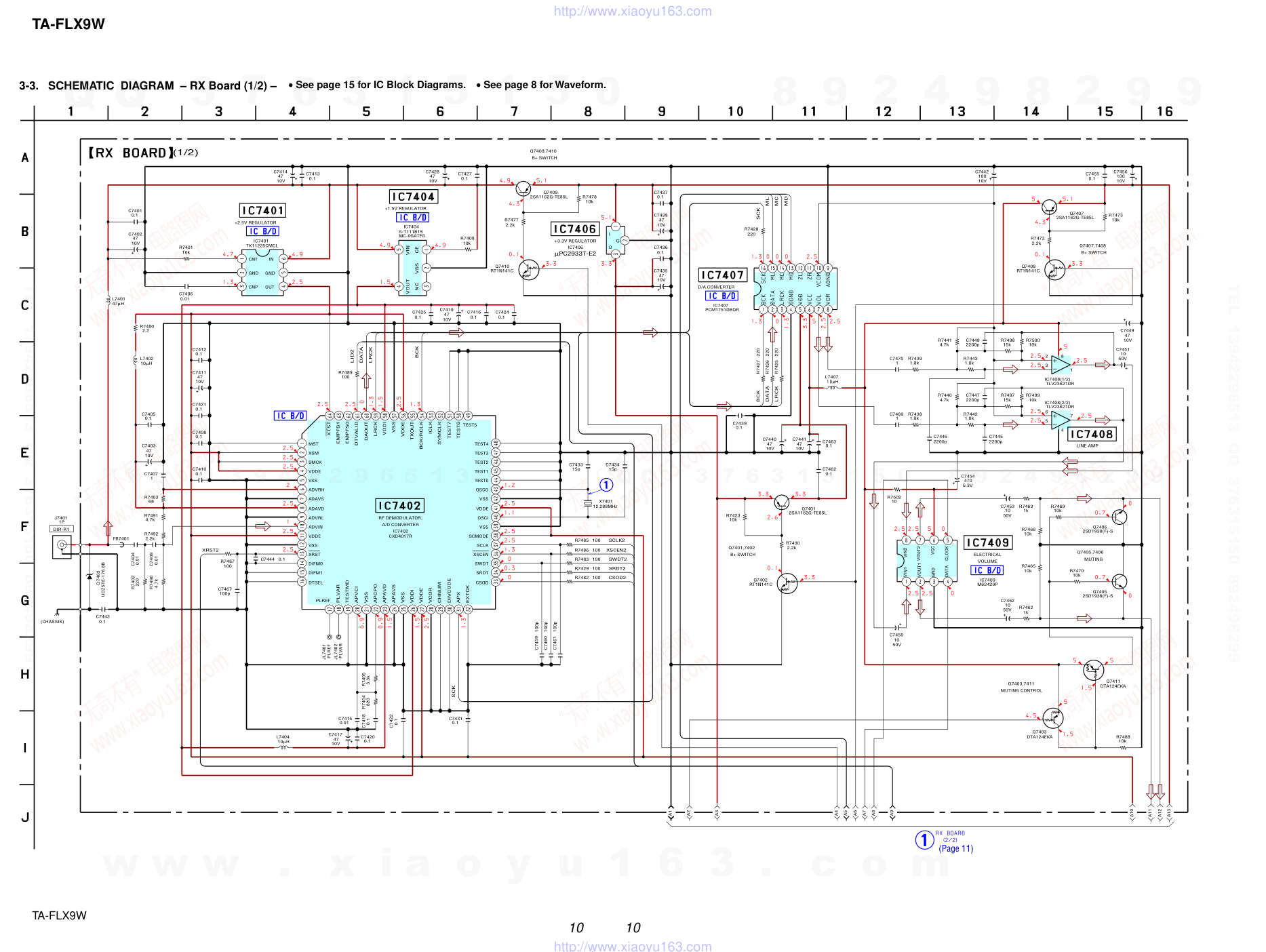 索尼SONY TA-FLX9W音响电路原理图 ver1.0-9 索尼SONY TA-FLX9W音响电路原理图 ver1.0-9