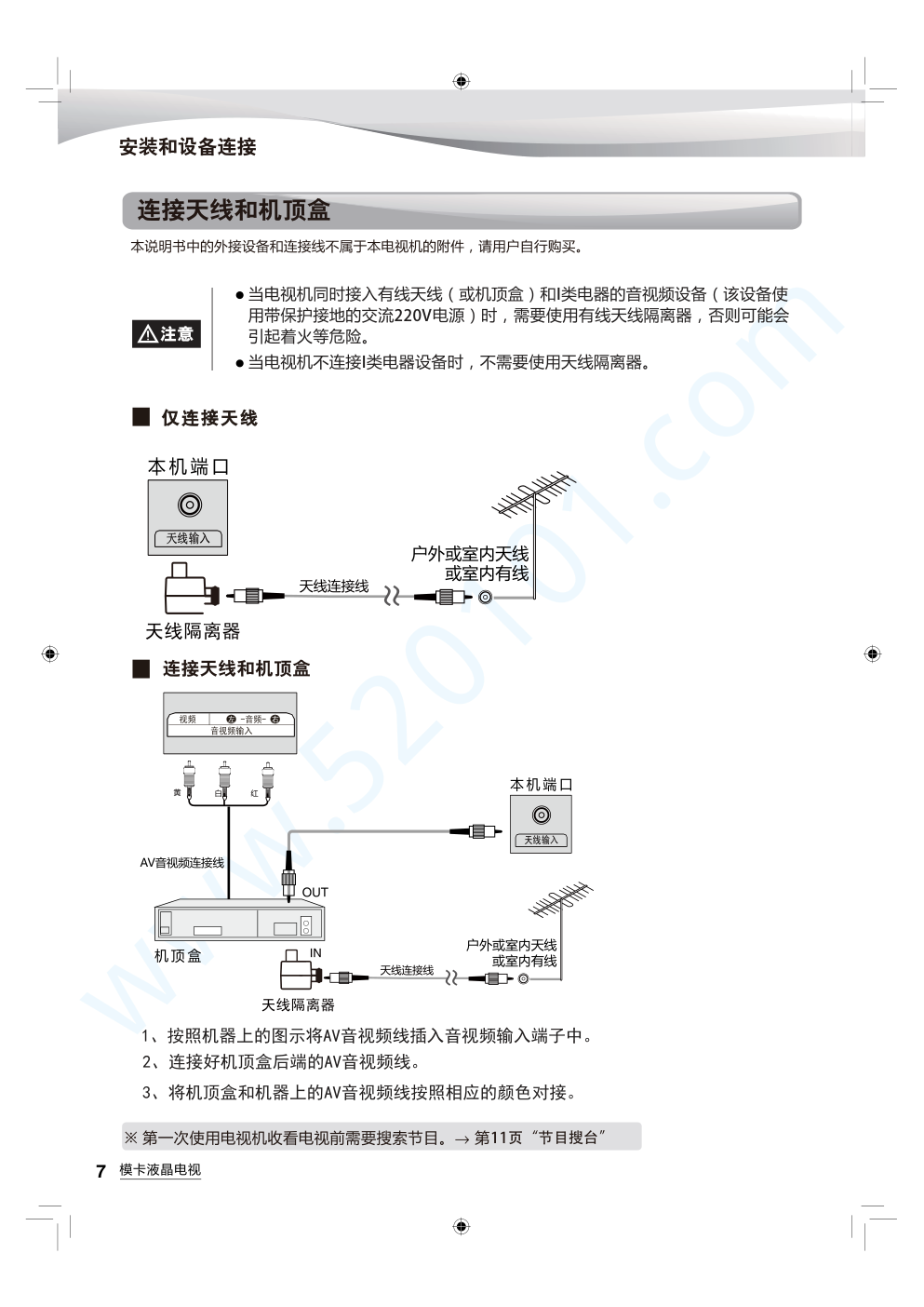 海尔U55Q81液晶电视说明书-7