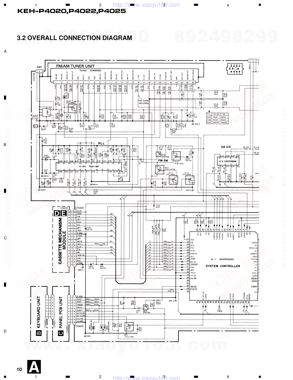 先锋PIONEER KEH-P4020音响电路图-9 先锋PIONEER KEH-P4020音响电路图-9