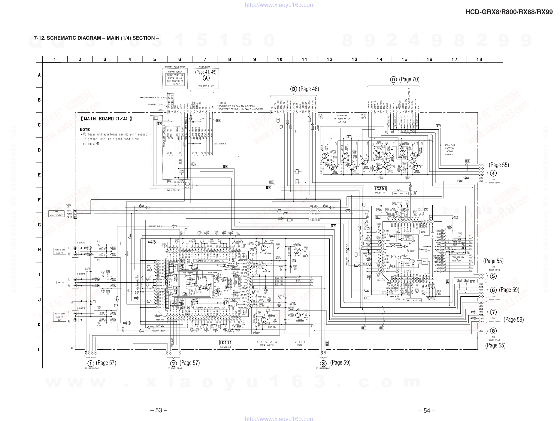 索尼SONY HCD-GRX8音响电路图-5 索尼SONY HCD-GRX8音响电路图-5