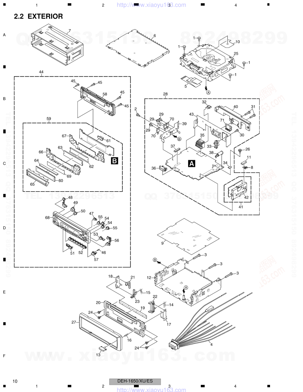 先锋PIONEER DEH-1650BXUES电路图-9