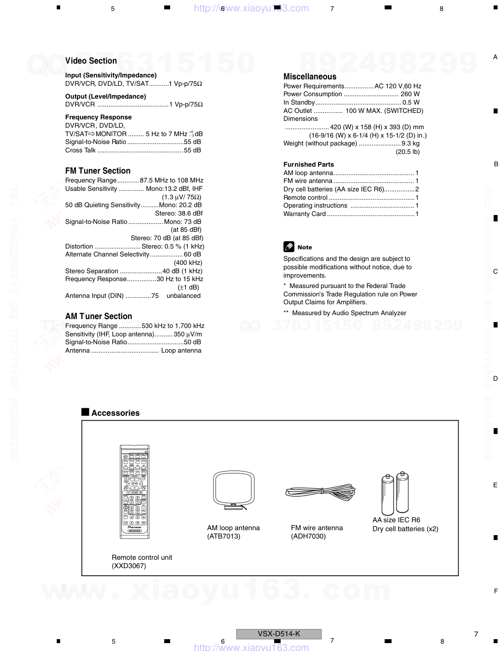 先锋PIONEER VSX-D414-S电路图-6 先锋PIONEER VSX-D414-S电路图-6