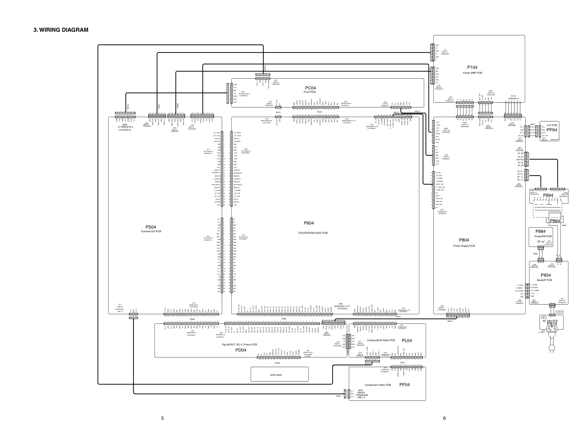 马兰士MARANTZ PS7300F1B音响电路图-6 马兰士MARANTZ PS7300F1B音响电路图-6
