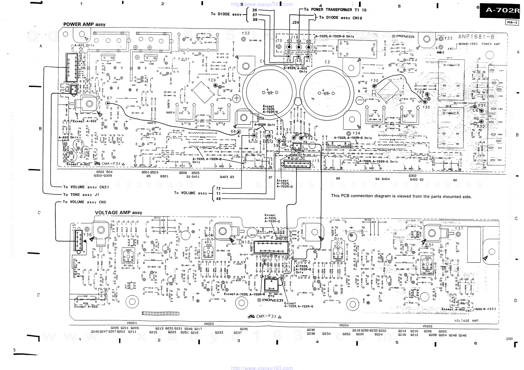 先锋PIONEER A-602R音响电路原理图-8