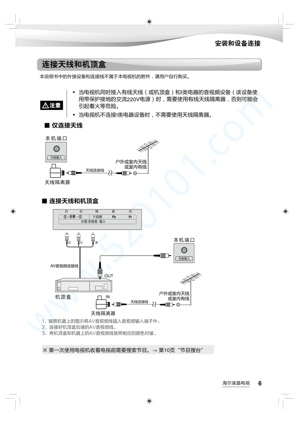 海尔LE48AL88G31C液晶电视说明书-6 海尔LE48AL88G31C液晶电视说明书-6