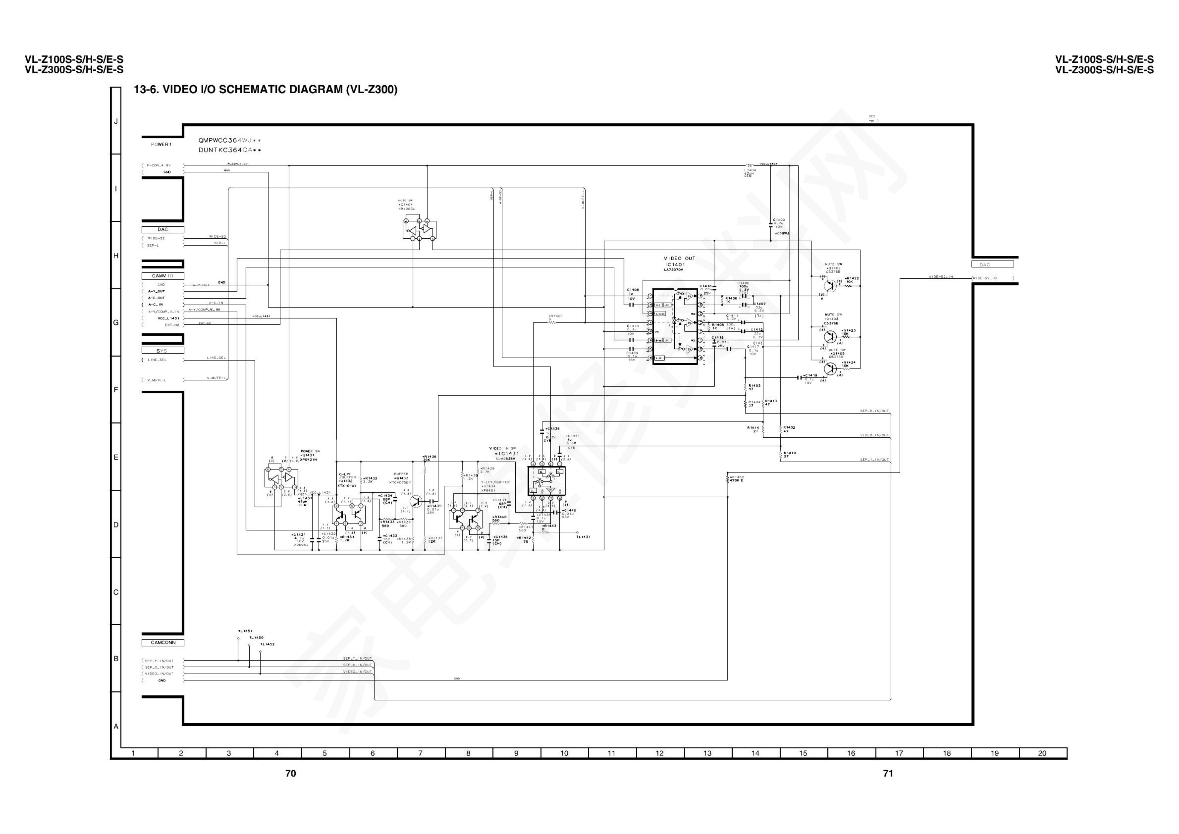 VL-Z100_300数码摄像机电路图-7 VL-Z100_300数码摄像机电路图-7