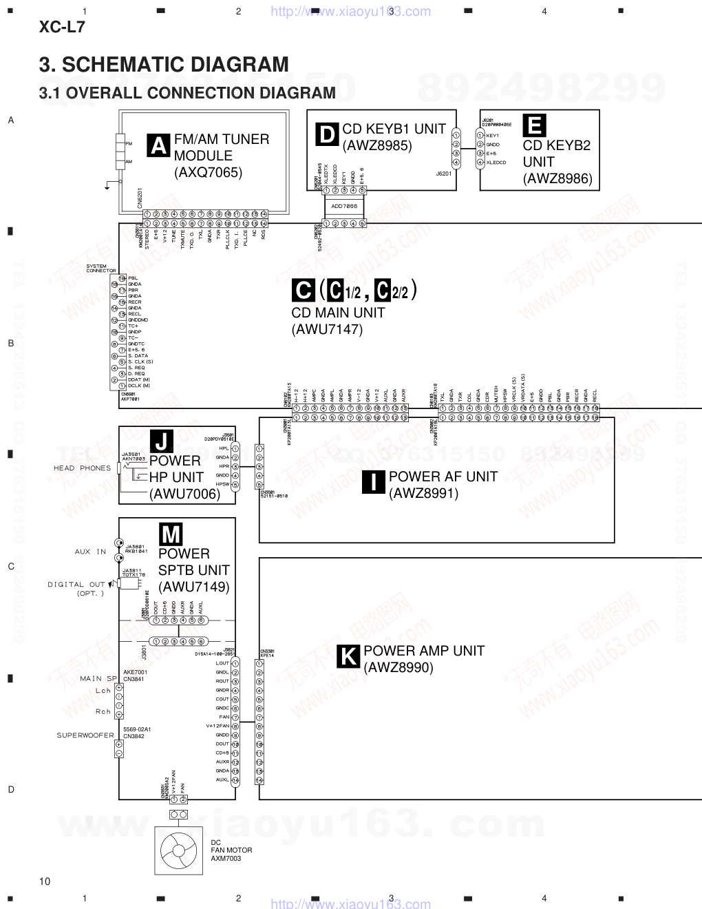 先锋PIONEER XC-L7电路图-9 先锋PIONEER XC-L7电路图-9