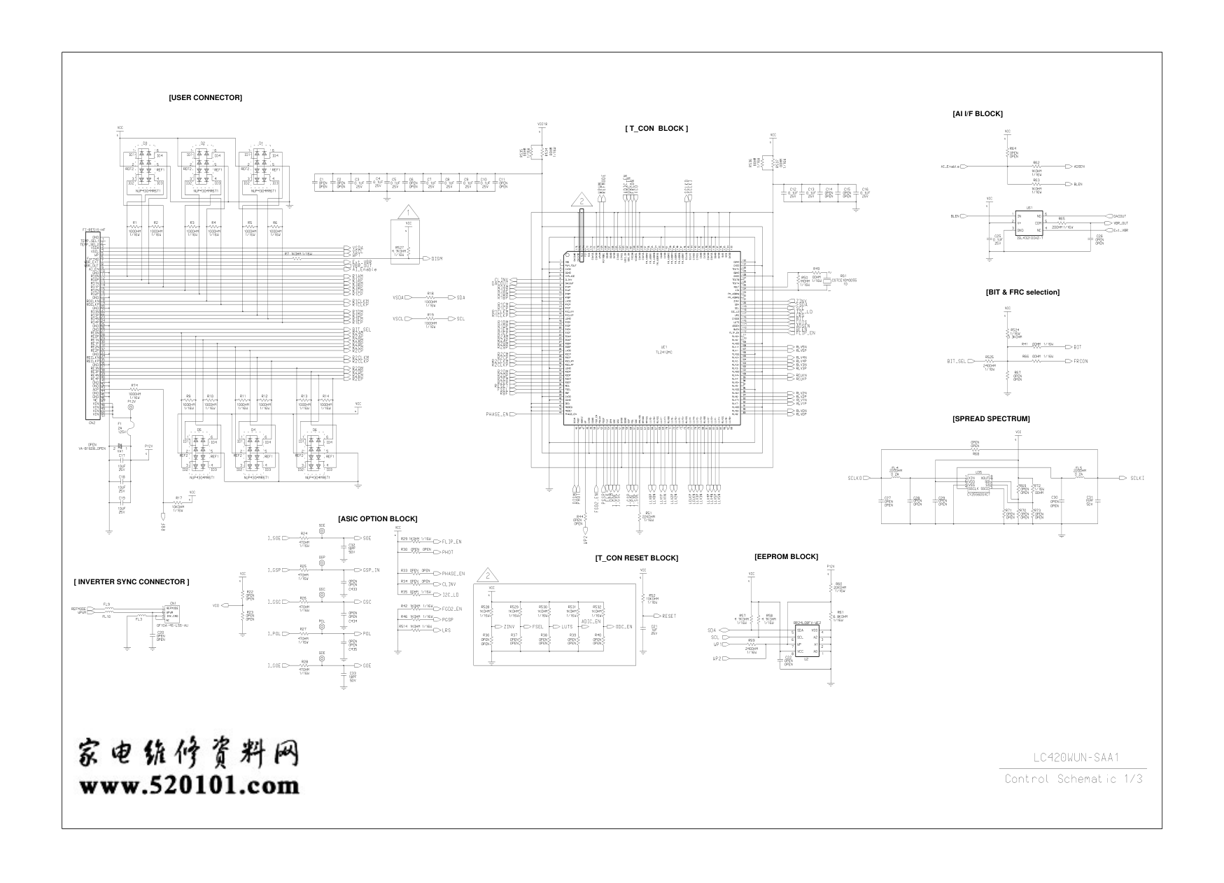 LG液晶屏LC420WUN-SAA1逻辑板电路原理图-2
