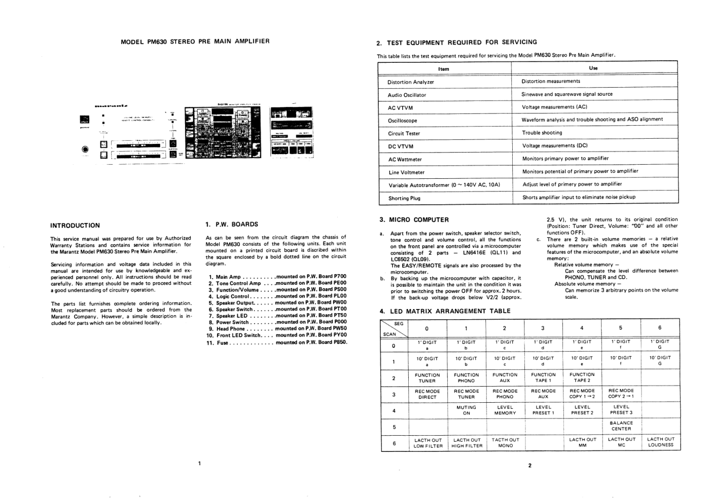 马兰士MARANTZ PM630音响电路图-2 马兰士MARANTZ PM630音响电路图-2