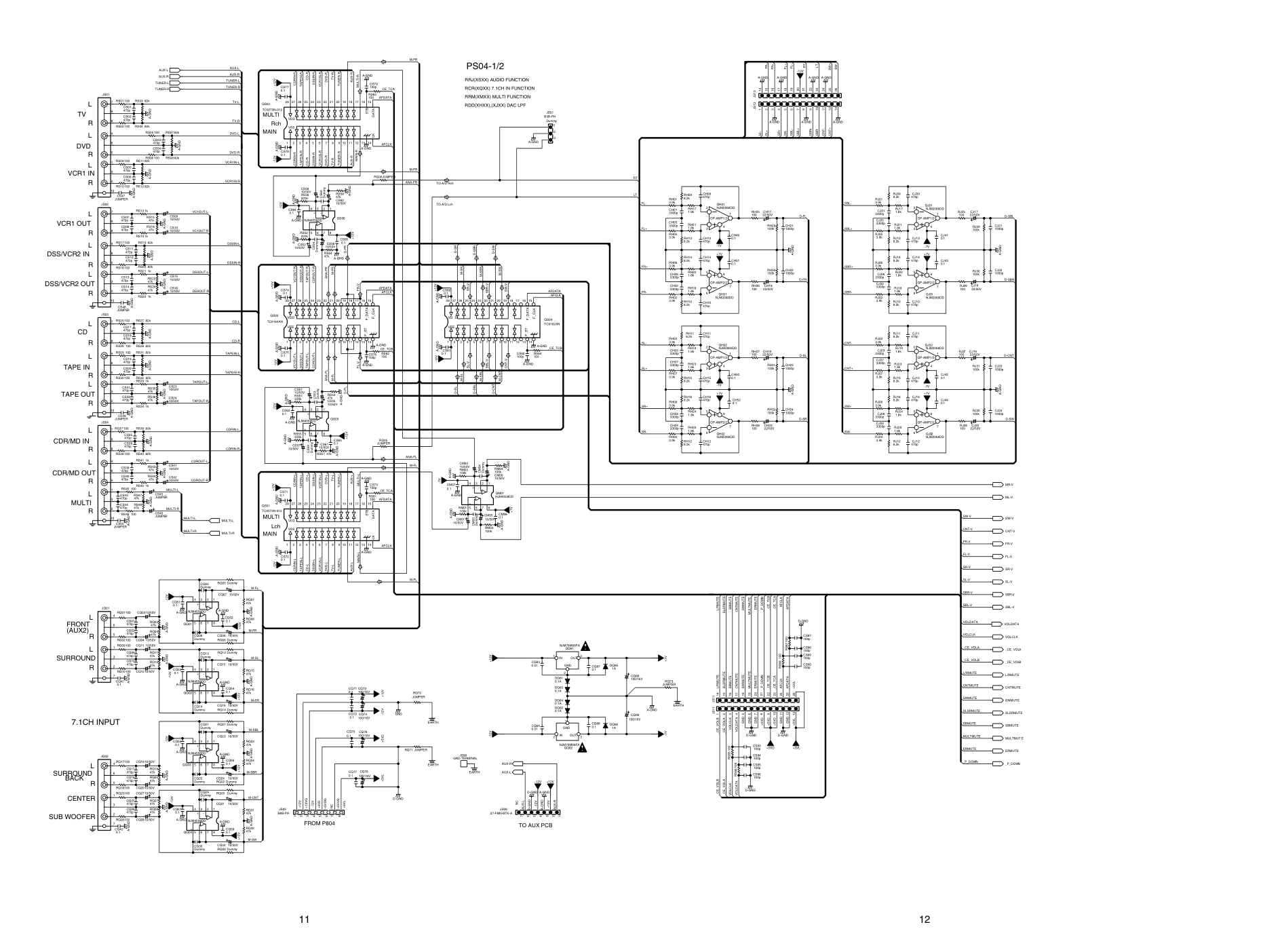 马兰士MARANTZ PS7300F1B音响电路图-9 马兰士MARANTZ PS7300F1B音响电路图-9