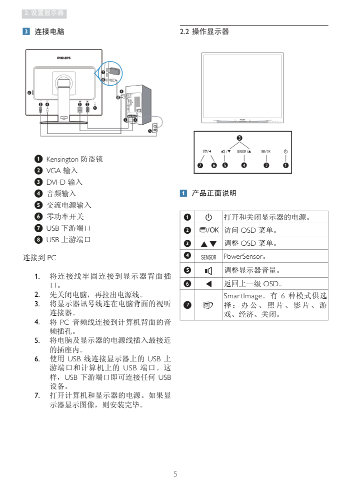 飞利浦19B4L显示器说明书-6