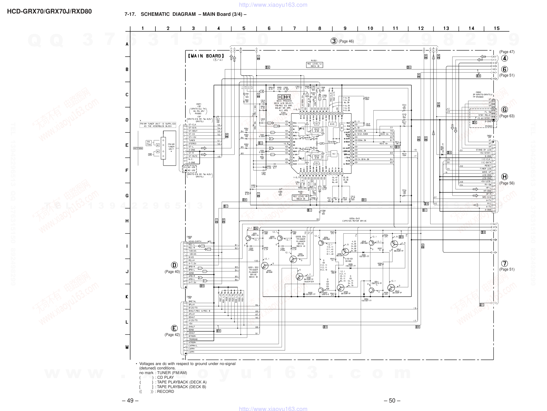 索尼SONY HCD-GRX70音响电路图-7 索尼SONY HCD-GRX70音响电路图-7