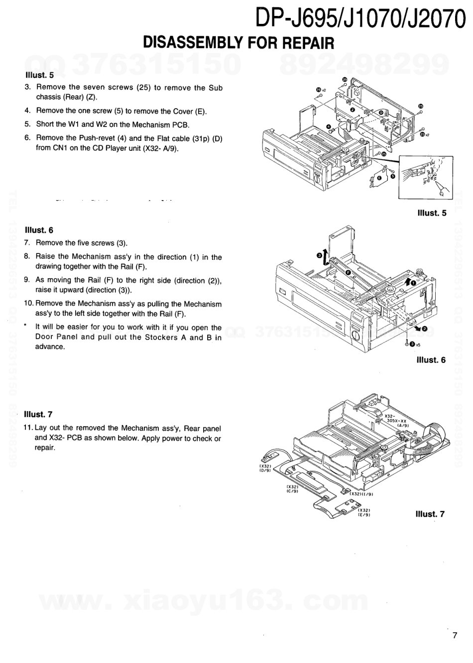 建伍KENWOOD DP-J1070 CD播放机维修手册-6 建伍KENWOOD DP-J1070 CD播放机维修手册-6