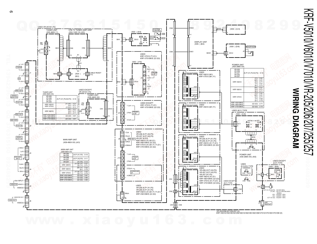 建伍KENWOOD KRF-V6010W音视频播放机电路图-5 建伍KENWOOD KRF-V6010W音视频播放机电路图-5