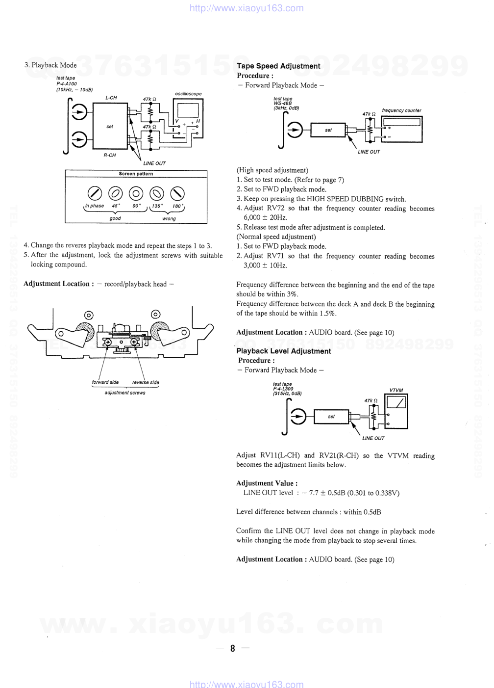 索尼SONY TC-WA8ES电路图-6 索尼SONY TC-WA8ES电路图-6