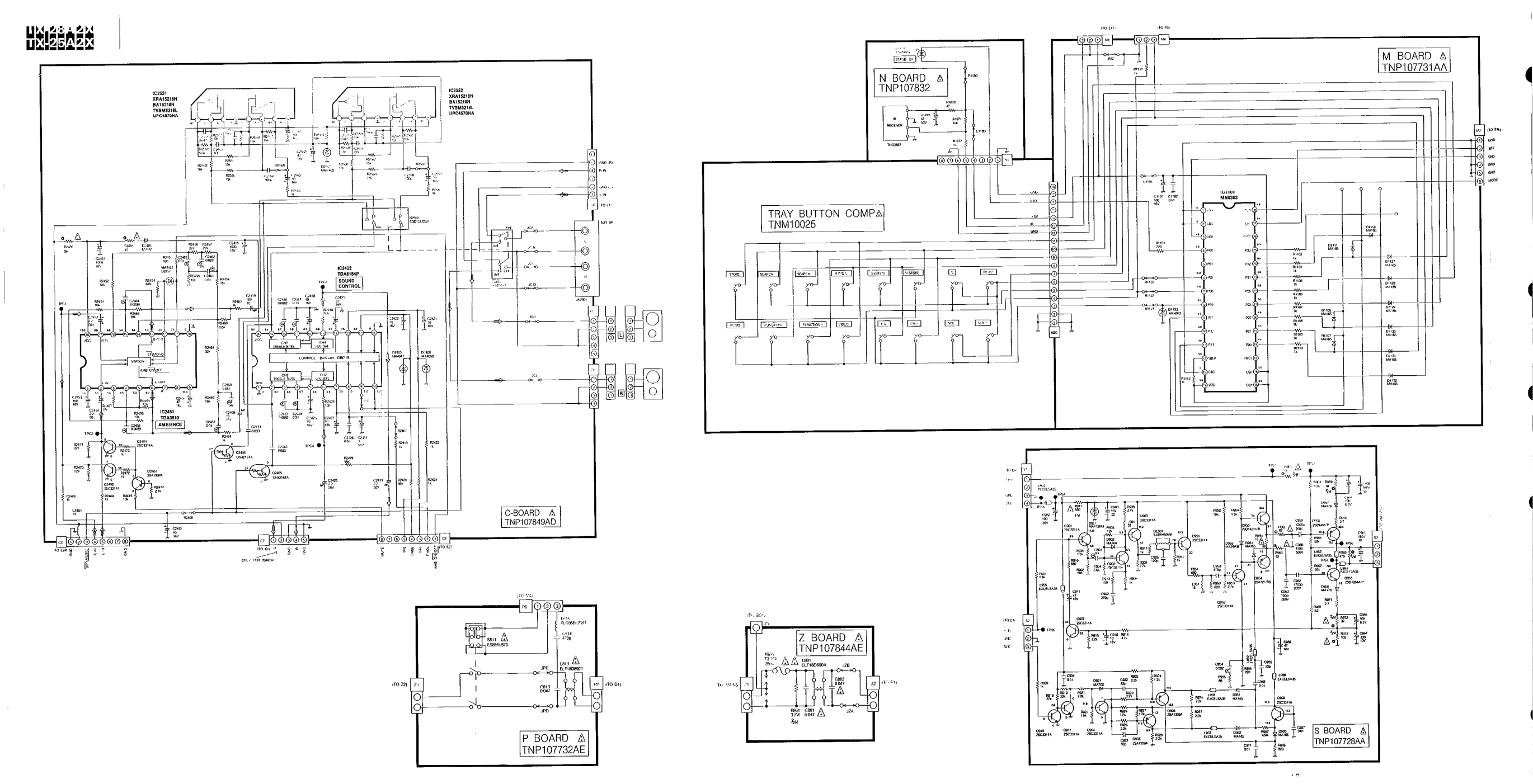 松下TX-25A2X彩电电路原理图-7