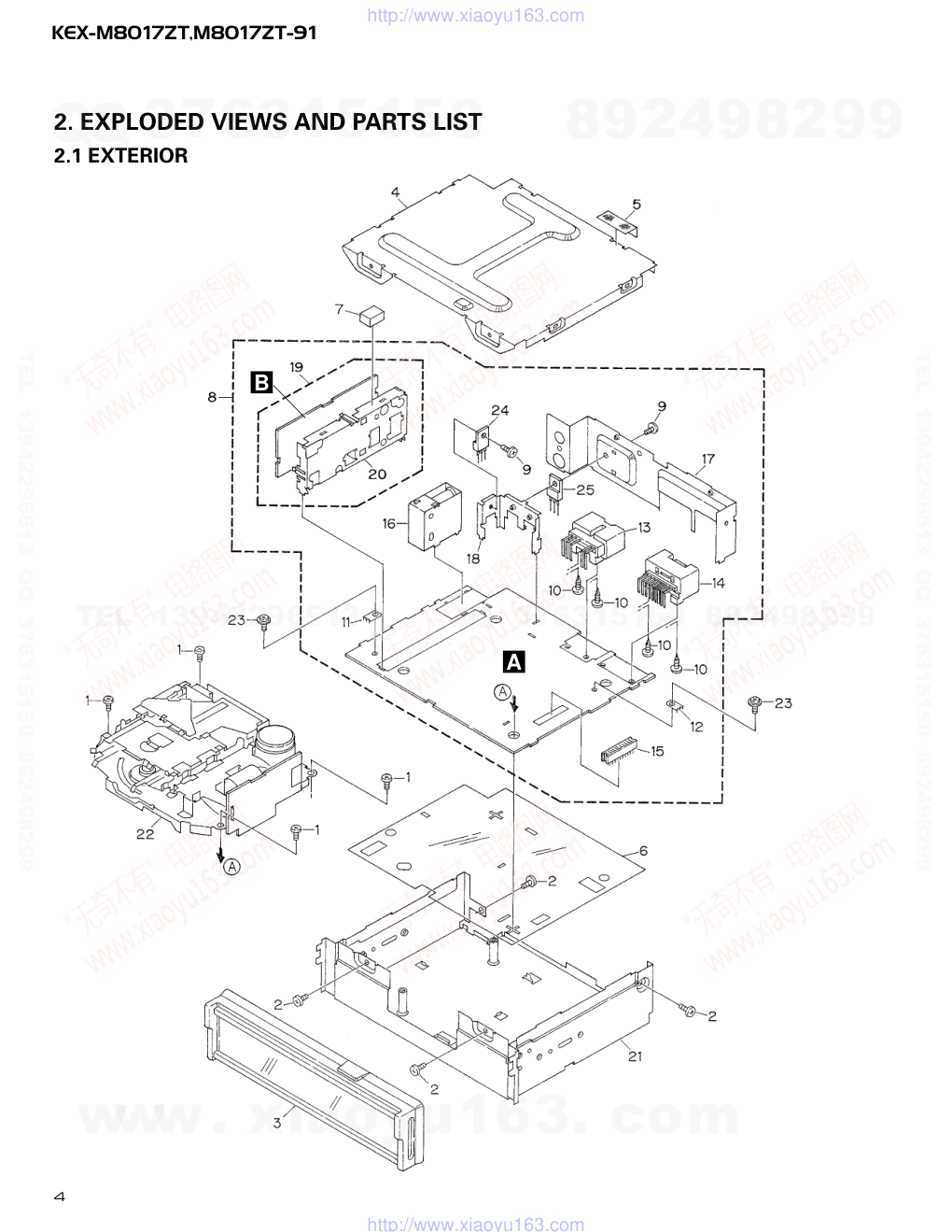 先锋PIONEER KEX-M8017XT-91音响电路图-3 先锋PIONEER KEX-M8017XT-91音响电路图-3