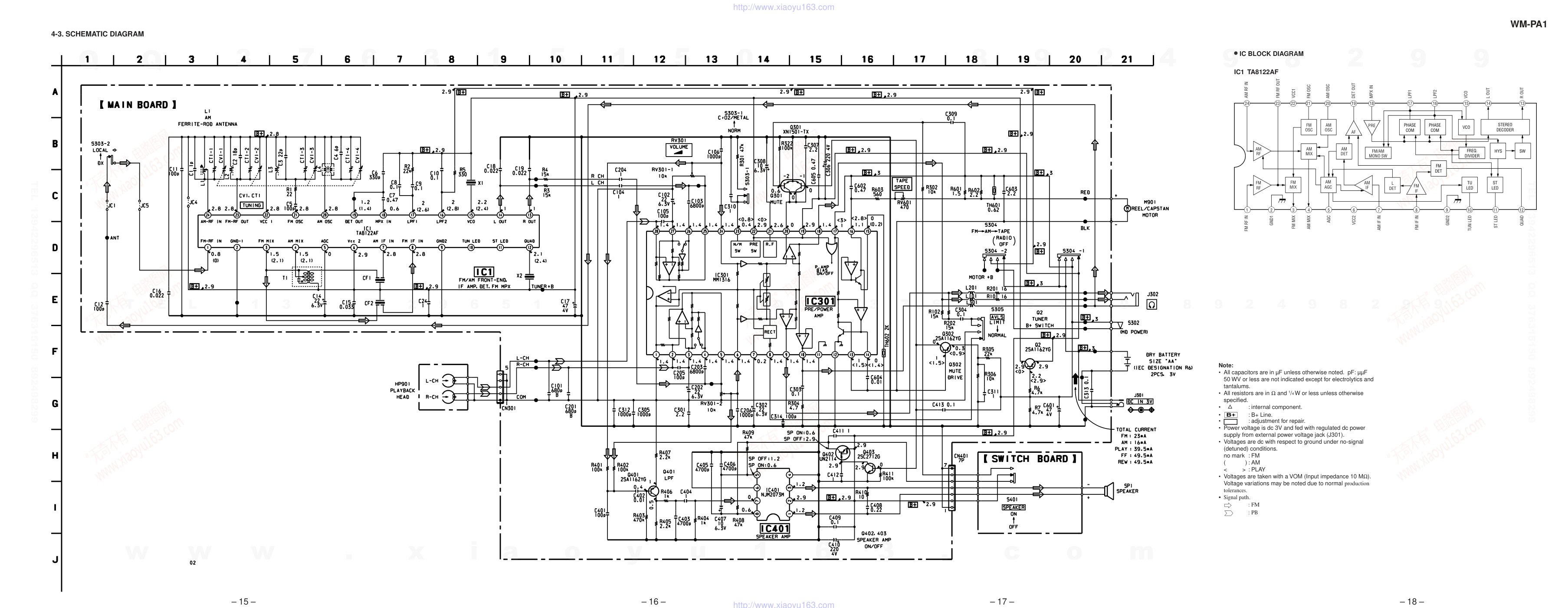 索尼SONY WM-PA1电路图-5